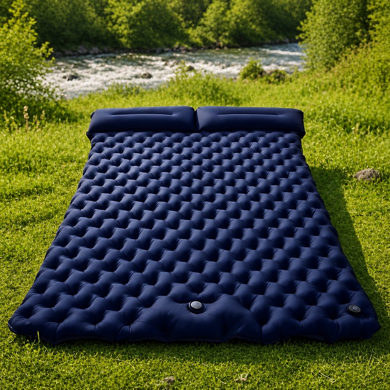 Outdoor Inflatable Camping Tent With Air Pump - Легкий двуспальный надувной матрас для кемпинга,
