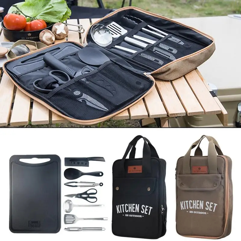 Outdoor Camping Kitchen Set - Набор походной кухонной утвари из 8