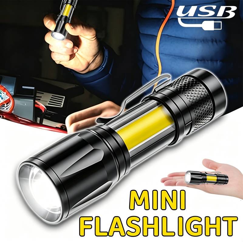 Outdoor Camping Light Portable - Мини-светодиодный фонарик COB, портативный рабочий фонарь,