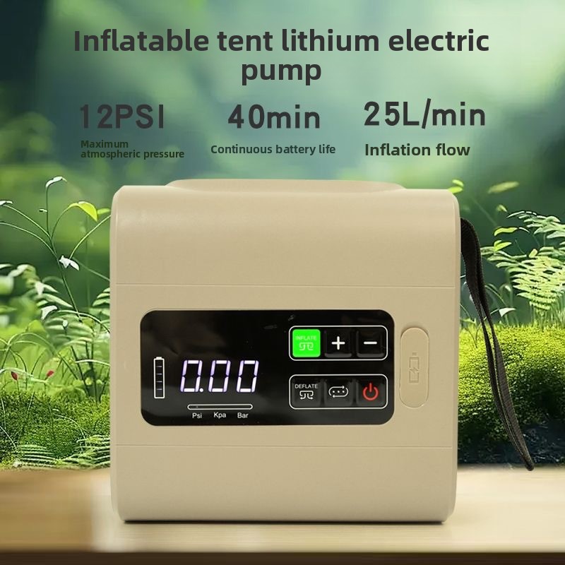 Outdoor Inflatable Camping Tent With Air Pump - Наружный электрический насос, портативный воздушный компрессор,