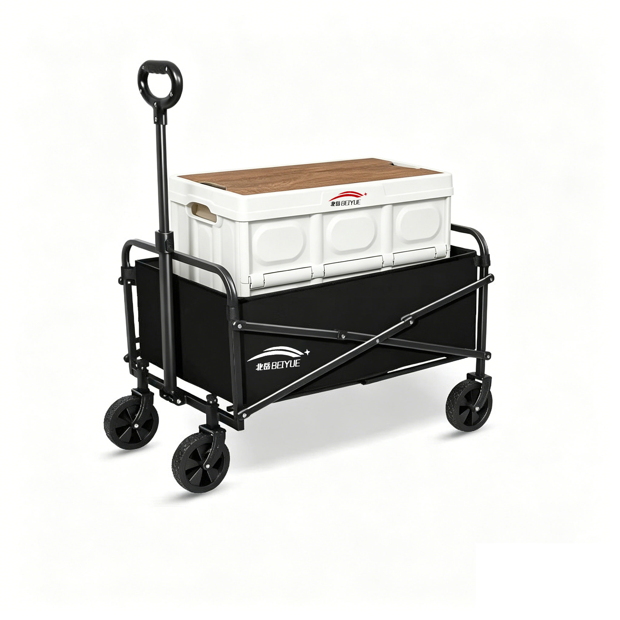 Outdoor Camping Vehicle Wagon - Универсальная складная тележка с 5-дюймовыми колесами,