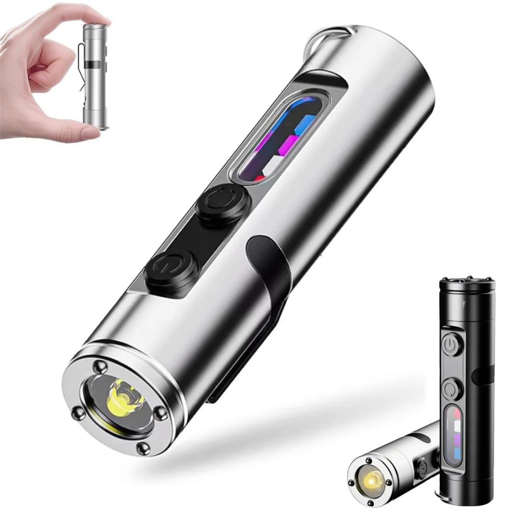 Outdoor Camping Light Portable - Светодиодный фонарик, мини-портативный фонарик EDC, перезаряжаемый