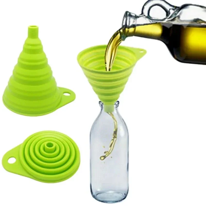 Collapsible Water Bottle - 1/4 шт. Силиконовая складная воронка с