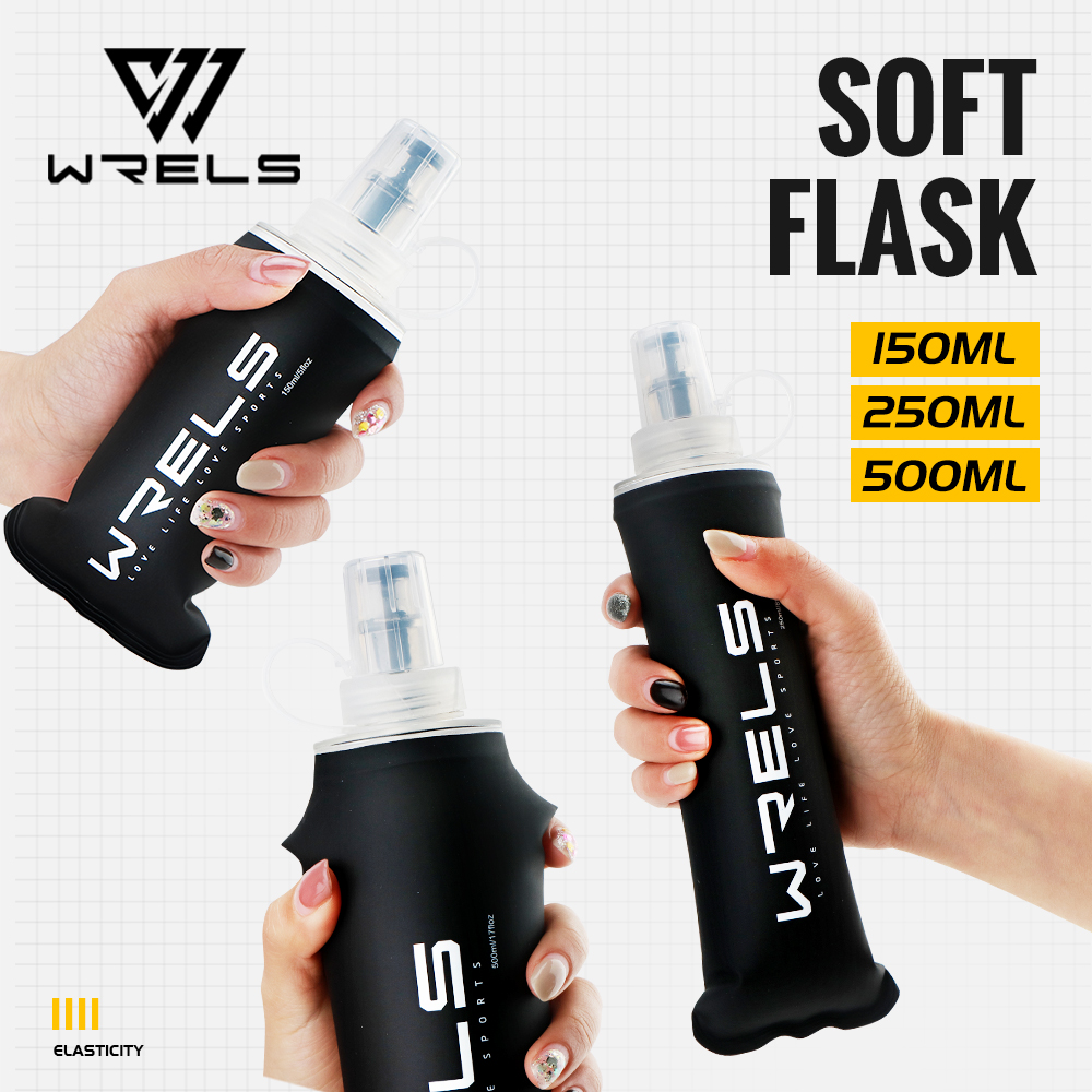 Collapsible Water Bottle - Мягкая складная фляга WRELS из ТПУ,