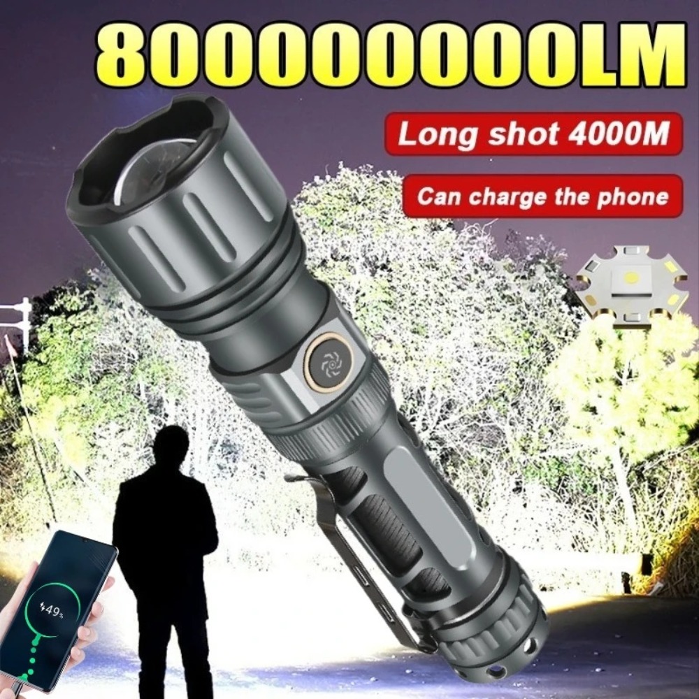 Outdoor Camping Light Portable - Суперяркий портативный перезаряжаемый светодиодный фонарь, тактический