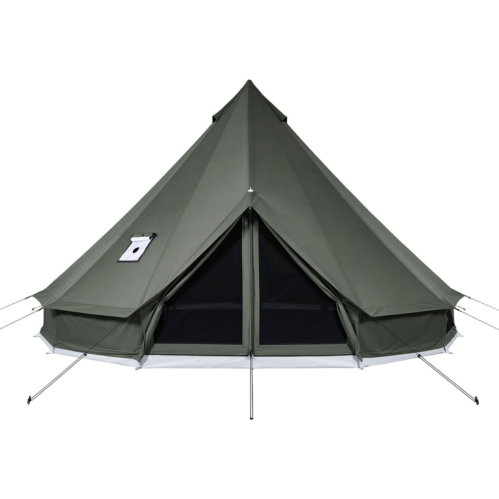 Outdoor Yurt Camping - Палатка-бельтент из брезента, всесезонная, 16,4 футов,