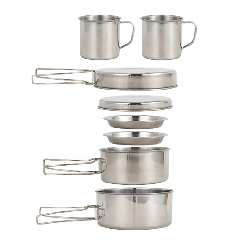 Набор походной посуды из 8 пре – обзор и цена Outdoor Camping Kitchen Set