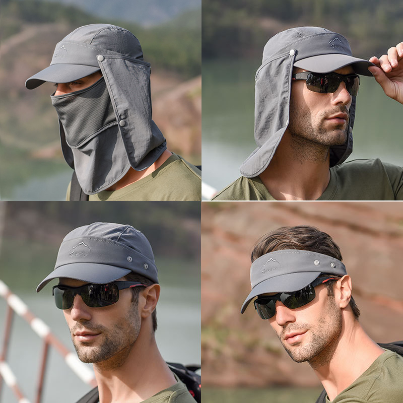 Многофункциональная Складная б – обзор и цена Camping Outdoor Quick Drying Sun Neck Protection Cap Hat