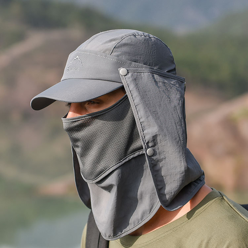 Многофункциональная Складная б – обзор и цена Camping Outdoor Quick Drying Sun Neck Protection Cap Hat