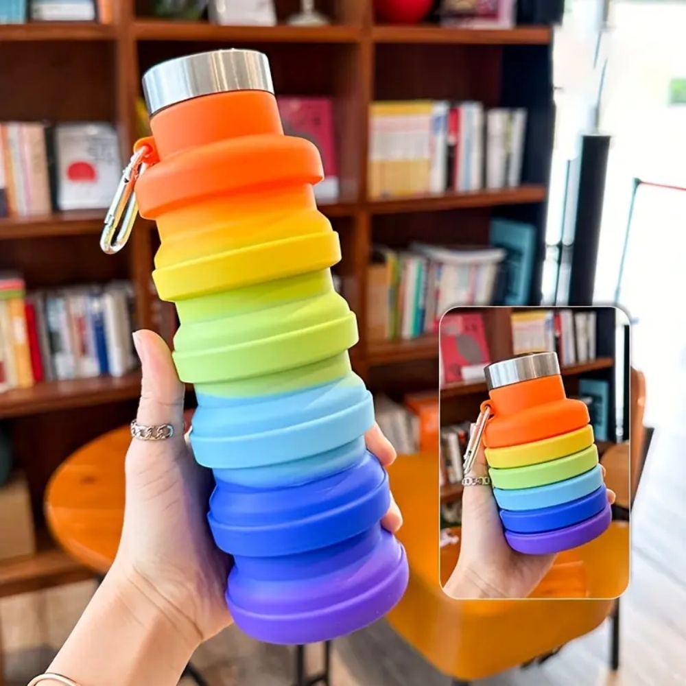 Складная силиконовая бутылка д – обзор и цена Collapsible Water Bottle