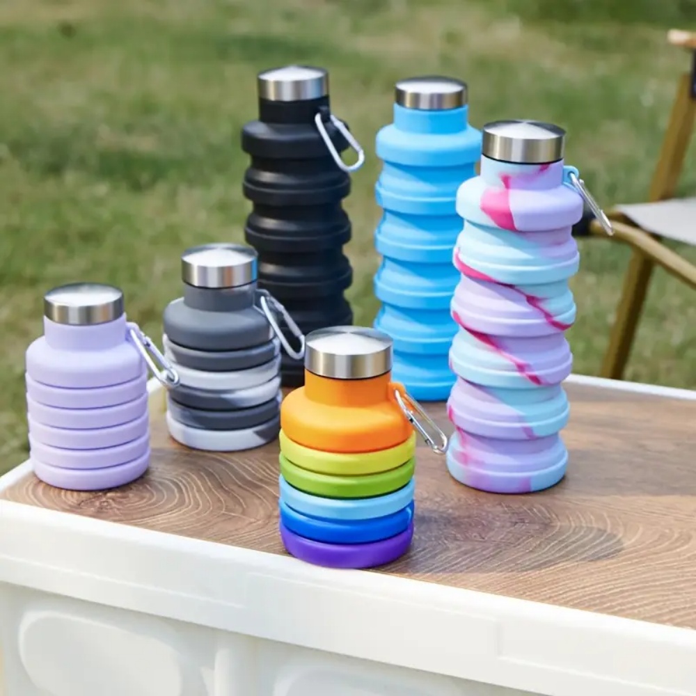 Складная силиконовая бутылка д – обзор и цена Collapsible Water Bottle
