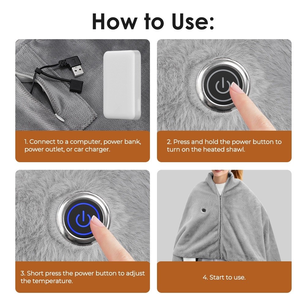 Высокое качество, носимое USB- – обзор и цена Outdoor Camping Heated Blanket