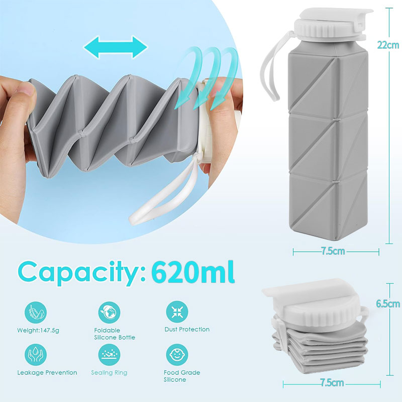 Складная бутылка для воды с со – обзор и цена Collapsible Water Bottle