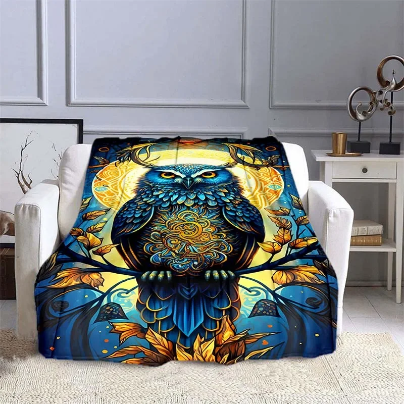 Одеяло с рисунком Совы 10 разм – обзор и цена Outdoor Camping Heated Blanket