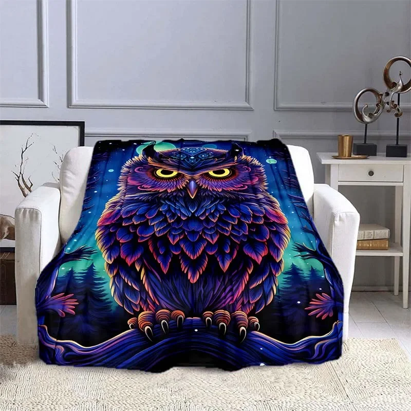 Одеяло с рисунком Совы 10 разм – обзор и цена Outdoor Camping Heated Blanket