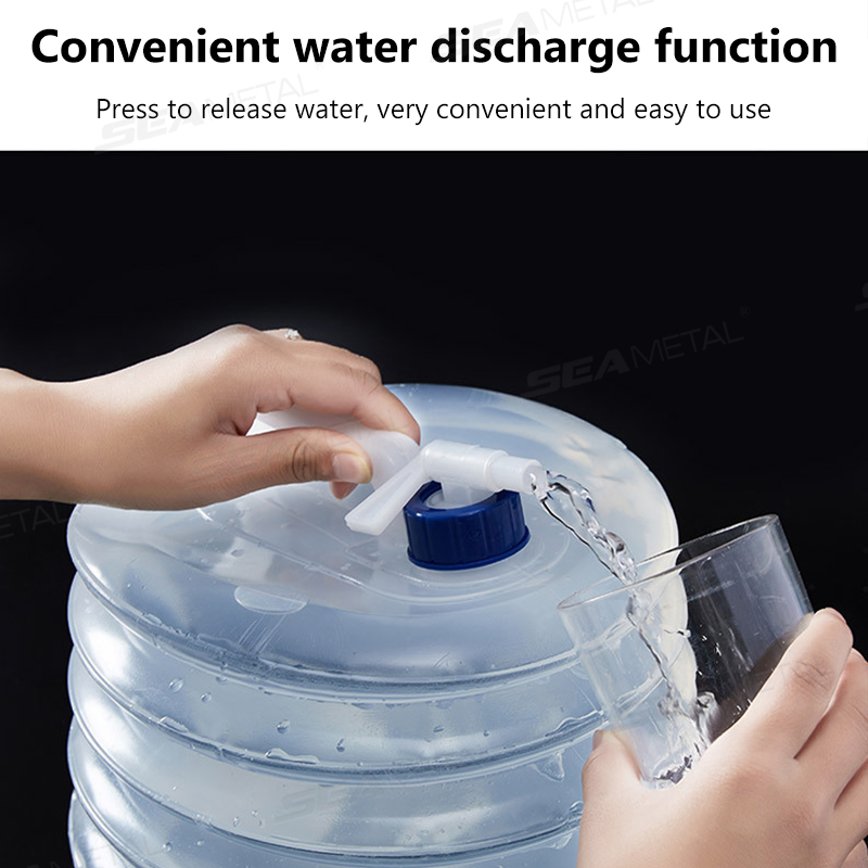Складное ведро SEAMETAL 5-15 л – обзор и цена Collapsible Water Bottle