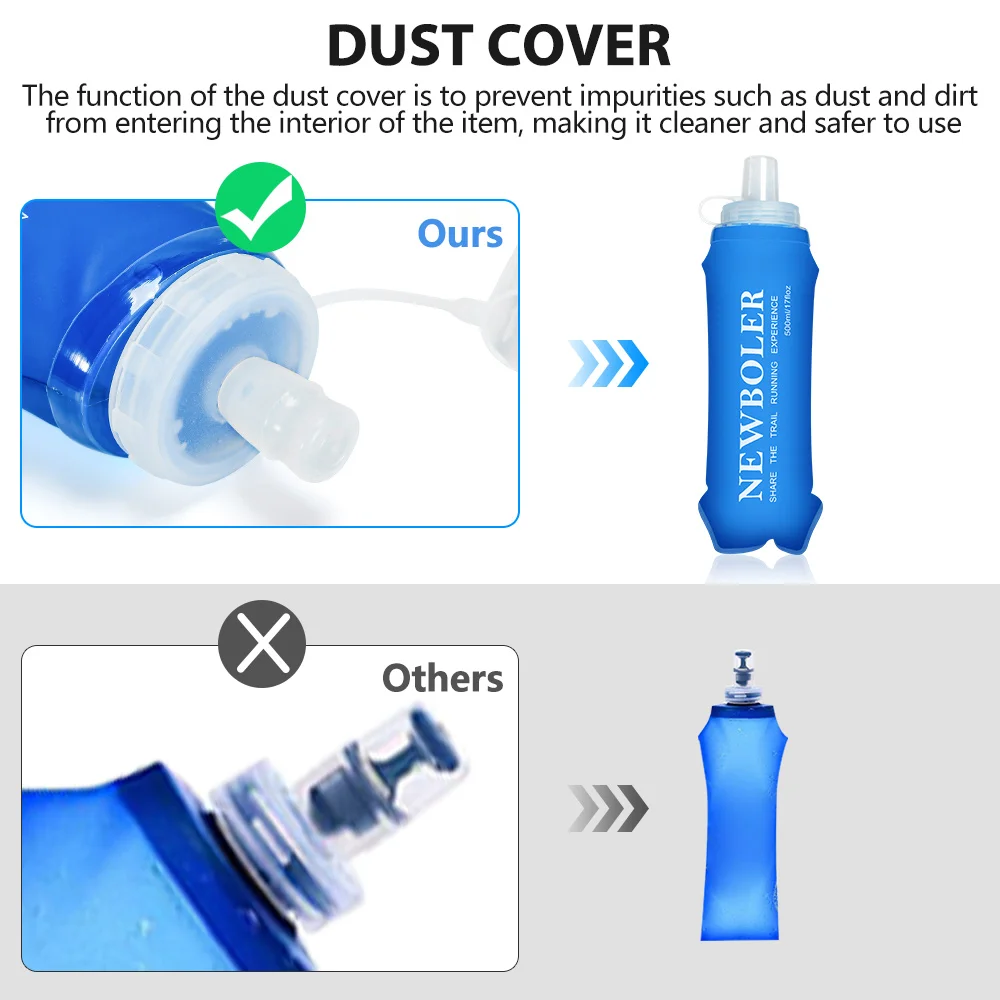 NEWBOLER 300/500 мл бутылка дл – обзор и цена Collapsible Water Bottle