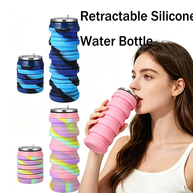 Складная силиконовая бутылка д – обзор и цена Collapsible Water Bottle