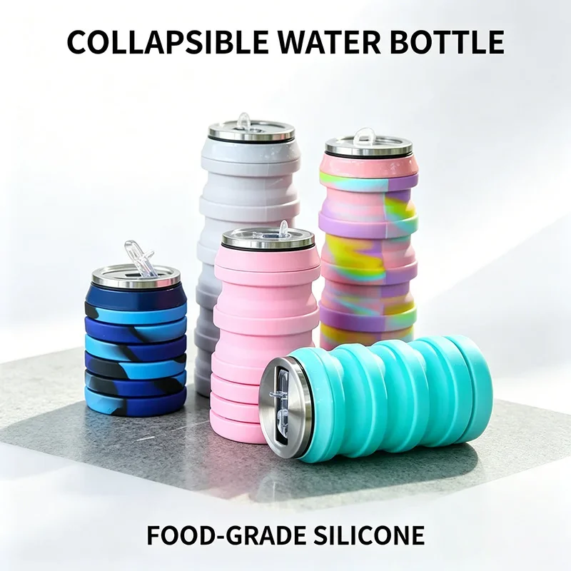 Складная силиконовая бутылка д – обзор и цена Collapsible Water Bottle
