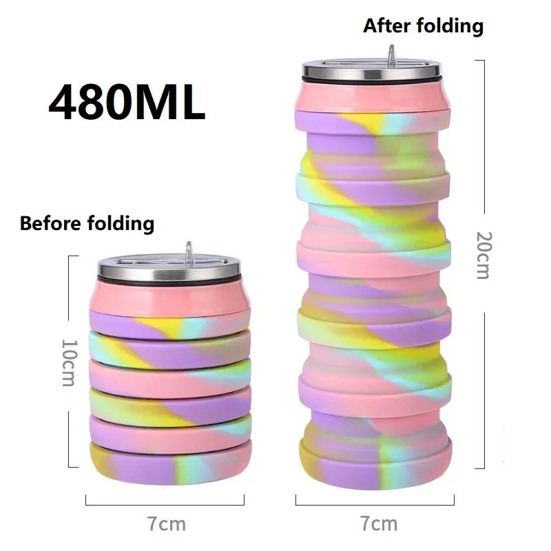 Складная силиконовая бутылка д – обзор и цена Collapsible Water Bottle