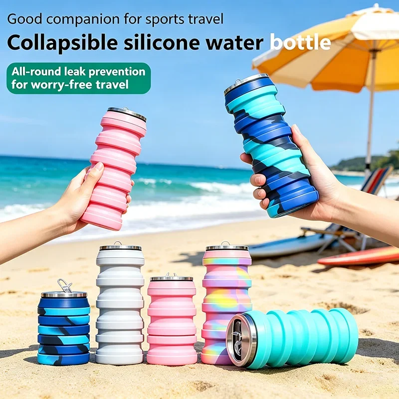 Складная силиконовая бутылка д – обзор и цена Collapsible Water Bottle