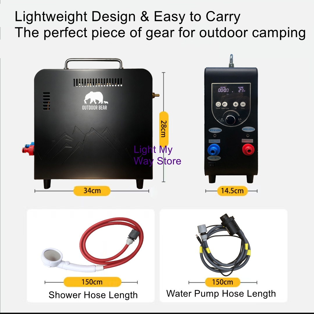 Портативный газовый водонагрев – обзор и цена Outdoor Camping Heater