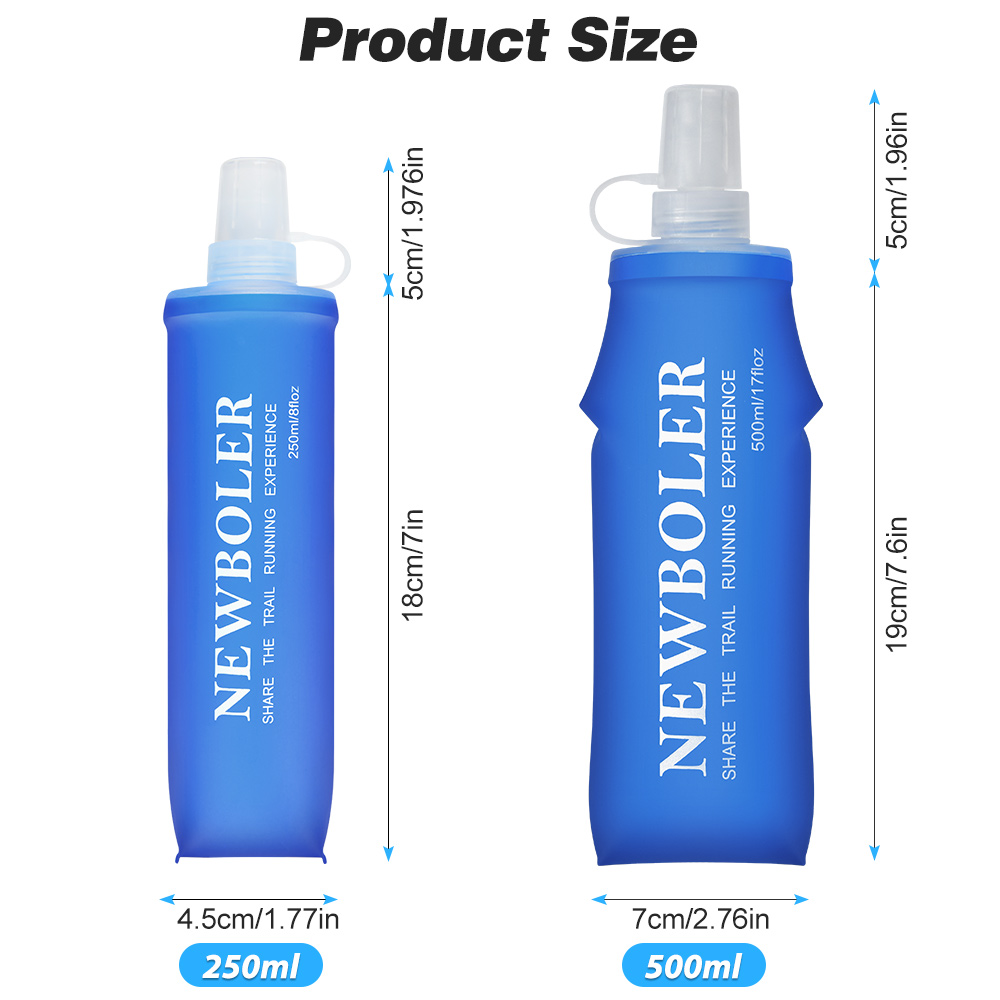 NEWBOLER 150 мл 250 мл 500 мл  – обзор и цена Collapsible Water Bottle