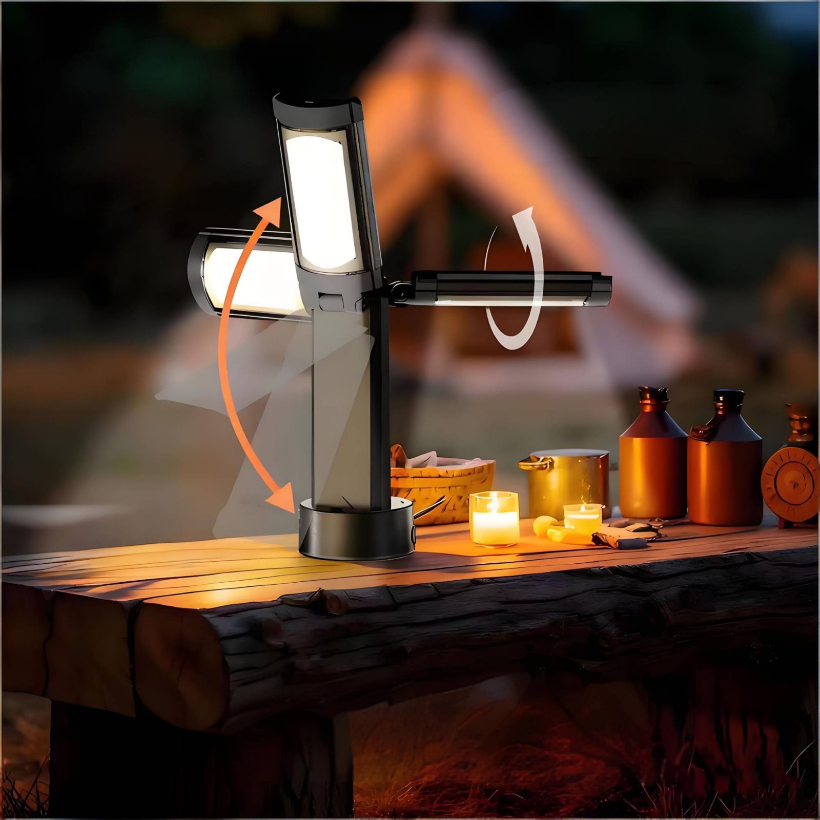 Телескопическая лампа для пала – обзор и цена Outdoor Camping Light Portable