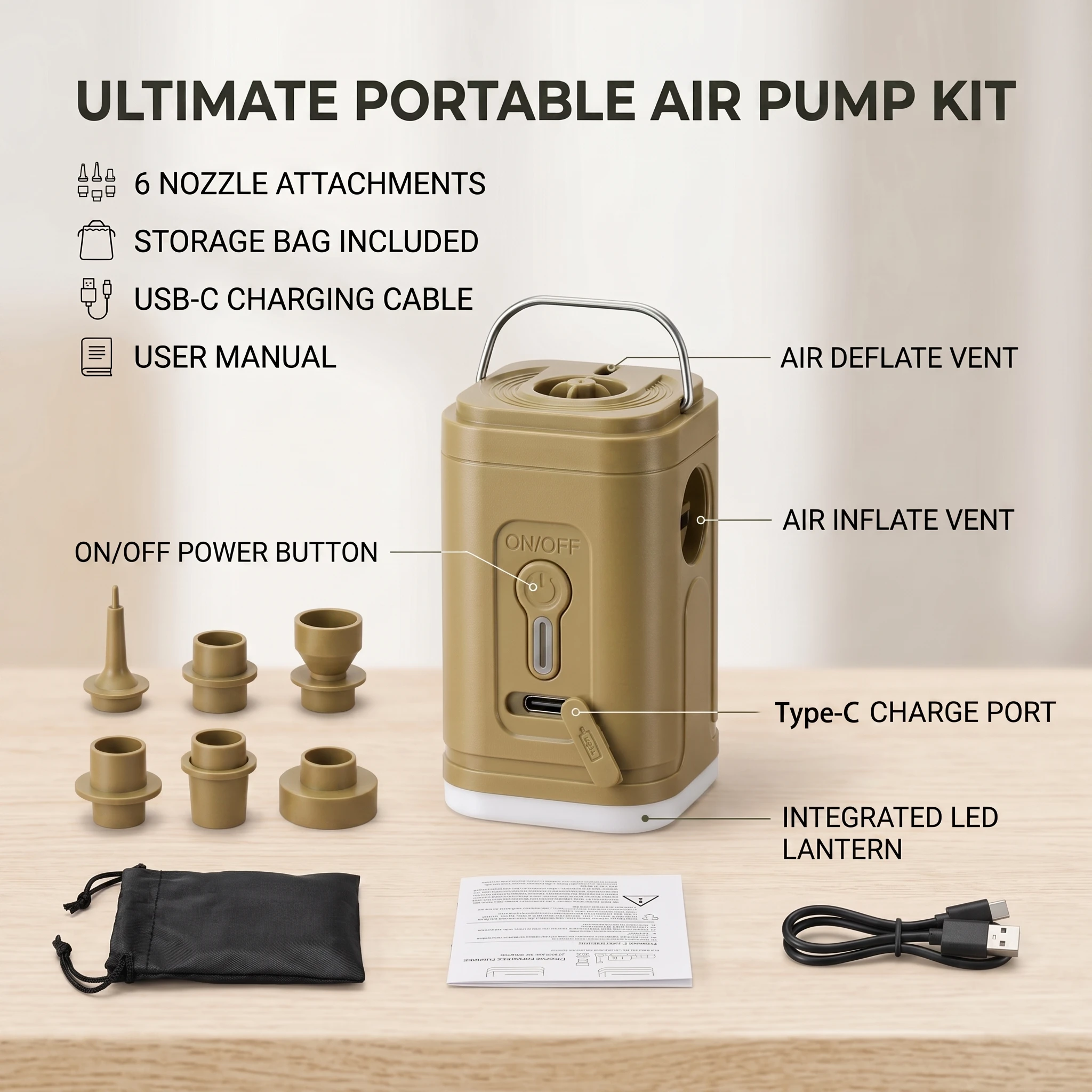 Беспроводной Портативный Возду – обзор и цена Outdoor Inflatable Camping Tent With Air Pump