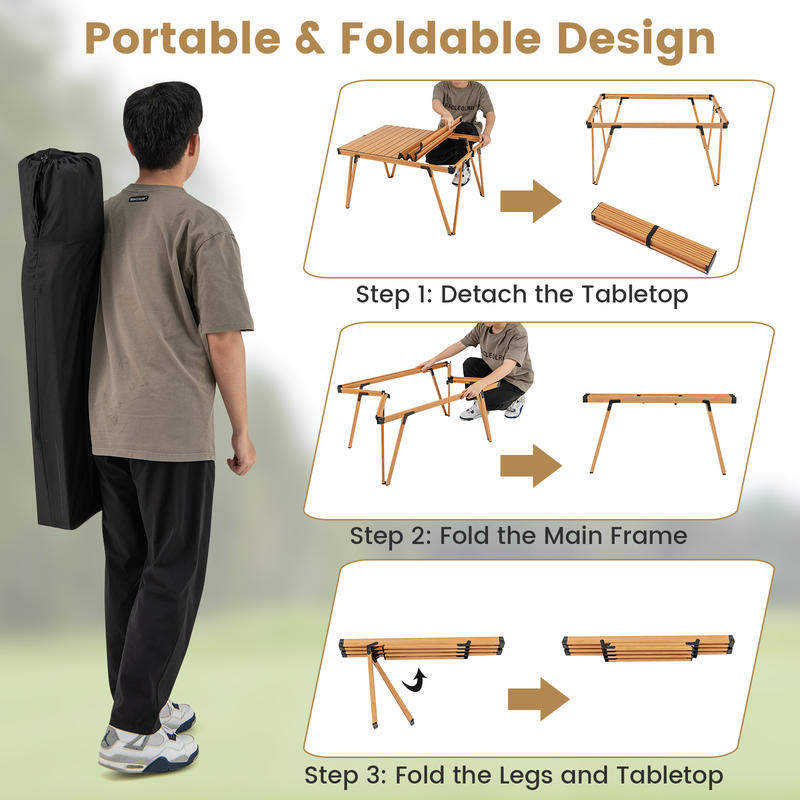 Складной стол для пикника 93 x – обзор и цена Outdoor Camping Table Foldable
